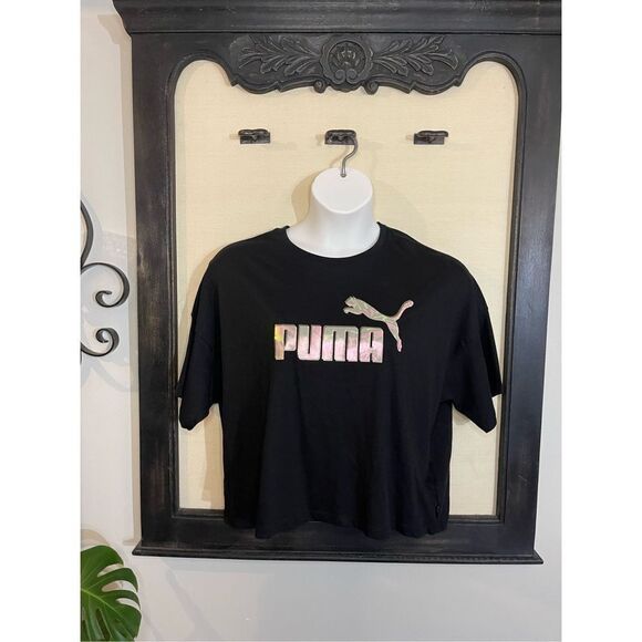 Puma Black Crop Top - XL NWT - Picture 3 of 9